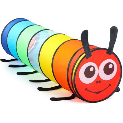 Moncoland Kids Play Tunnel for Toddlers, 6-ft Colorful Pop Up Crawl Through Tunnel Play Tent for Baby or Dog Cat, Collapsible Gift for Boy Girl Games Indoor Outdoor Toys