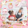 KAEGREEL Kids Baking Chef Set with Unicorn Apron and Mitt, 26pcs Kid Cooking Set with Chef Hat Spoons Whisk, Chef Dress Up Role Play Gifts for Girls Boys Aged 3 4 5 6 7 8 view 4