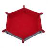LILIYUAN Dice Tray Pu Leather Dice Trays, Folding Hexagon Dice Holder Tray for Dice Games view 1