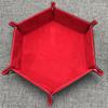 LILIYUAN Dice Tray Pu Leather Dice Trays, Folding Hexagon Dice Holder Tray for Dice Games view 2