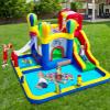 Baralir Inflatable Bounce House with Water Slide  Backyard Inflatable Water Park with 4 Sprinklers, 2 Splash Pools, Fits 5 Kids, Perfect for Summer Fun & Cooling Down view 2