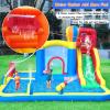 Baralir Inflatable Bounce House with Water Slide  Backyard Inflatable Water Park with 4 Sprinklers, 2 Splash Pools, Fits 5 Kids, Perfect for Summer Fun & Cooling Down view 3