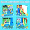 Baralir Inflatable Bounce House with Water Slide  Backyard Inflatable Water Park with 4 Sprinklers, 2 Splash Pools, Fits 5 Kids, Perfect for Summer Fun & Cooling Down view 4