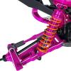 4PCS All Aluminum Front Rear RC Shocks Upgrade Parts for 1/10 Slash 4x4 Rustler 4X4 Stampede 4X4 Hoss 4X4, ARRCat Big Bore RC Shock Absorber Hops up,Replace 5862,Rose/Pink view 3