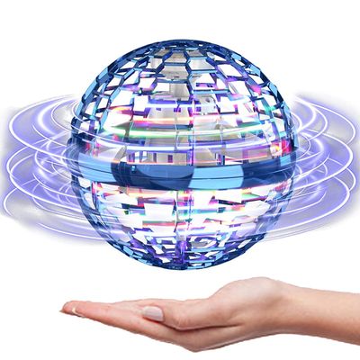 Magic Flying Orb Ball with Lights,2025 UFO Hand Operated Mini Drone for Kids Age 8-13,Galactic Fidget Spinner Boomerang Hover Balls,Christmas Birthday Gifts Toy for 6 7 8 9 10+ Year Old Boy Girl Teens