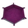 LILIYUAN Dice Tray Pu Leather Dice Trays, Folding Hexagon Dice Holder Tray for Dice Games view 1