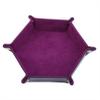 LILIYUAN Dice Tray Pu Leather Dice Trays, Folding Hexagon Dice Holder Tray for Dice Games view 2