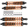 4PCS Full Aluminum Front Rear Shocks Upgrade Parts for 1/10 Big Rock/Senton 550/Granite 550/ Vorteks 550 4X4, 1/10 Typhon 4X4 RC Truck,Big Bore Hops Up RC Shocks(Black) view 1