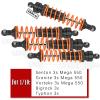4PCS Full Aluminum Front Rear Shocks Upgrade Parts for 1/10 Big Rock/Senton 550/Granite 550/ Vorteks 550 4X4, 1/10 Typhon 4X4 RC Truck,Big Bore Hops Up RC Shocks(Black) view 2