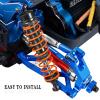 4PCS Full Aluminum Front Rear Shocks Upgrade Parts for 1/10 Big Rock/Senton 550/Granite 550/ Vorteks 550 4X4, 1/10 Typhon 4X4 RC Truck,Big Bore Hops Up RC Shocks(Black) view 3