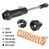 4PCS Full Aluminum Front Rear Shocks Upgrade Parts for 1/10 Big Rock/Senton 550/Granite 550/ Vorteks 550 4X4, 1/10 Typhon 4X4 RC Truck,Big Bore Hops Up RC Shocks(Black) view 4