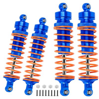 ARRCat Big Bore RC Shock for Slash 4WD, Stampede 4x4, Hoss 4x4, Rustler 4WD - 4PCS Aluminum Full Metal Shocks, Replace 5862, Navy Blue