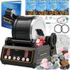 KomeStone Rock Tumbler Kit, K1 Professional Large 2.5LB Capacity Edition - Memory Function, Digital Timer & Variable Speeds: Includes All Accessories, Rock Polisher Gift for Adults & Kids view 1