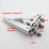  RC Boat Flexible Drive Shaft Strut Cable Holder Mount 78-105mm for 4.76mm 3/16" Shaft RC Boat Speed Mono Oval VEE view 2