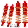 ARRCat Big Bore RC Shock for Slash 4WD 4x4 Upgrades Parts, 1/10 Stampede 4WD 4x4,Hoss 4WD 4x4Rustler 4WD 4x4,4PCS Aluminum Full Metal Front Rear Shocks Absorber,Replace 5862,Red view 1