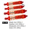 ARRCat Big Bore RC Shock for Slash 4WD 4x4 Upgrades Parts, 1/10 Stampede 4WD 4x4,Hoss 4WD 4x4Rustler 4WD 4x4,4PCS Aluminum Full Metal Front Rear Shocks Absorber,Replace 5862,Red view 2