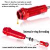 ARRCat Big Bore RC Shock for Slash 4WD 4x4 Upgrades Parts, 1/10 Stampede 4WD 4x4,Hoss 4WD 4x4Rustler 4WD 4x4,4PCS Aluminum Full Metal Front Rear Shocks Absorber,Replace 5862,Red view 4