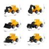 Newmemo Construction Cake Topper Vehicles Cake Decoration Set Truck Excavator Tower Crane Cupcake Topper Traffic and Road Sign Decor Happy Birthday Party Supplies Favors-16pcs view 4