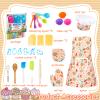 KAEGREEL Kids Baking Chef Set with Unicorn Apron and Mitt, 26pcs Kitchen Toys Kid Cooking Set with Chef Hat Spoons Whisk, Chef Role Play Gifts for Girls Boys Aged 3 4 5 6 8 Year Old view 3