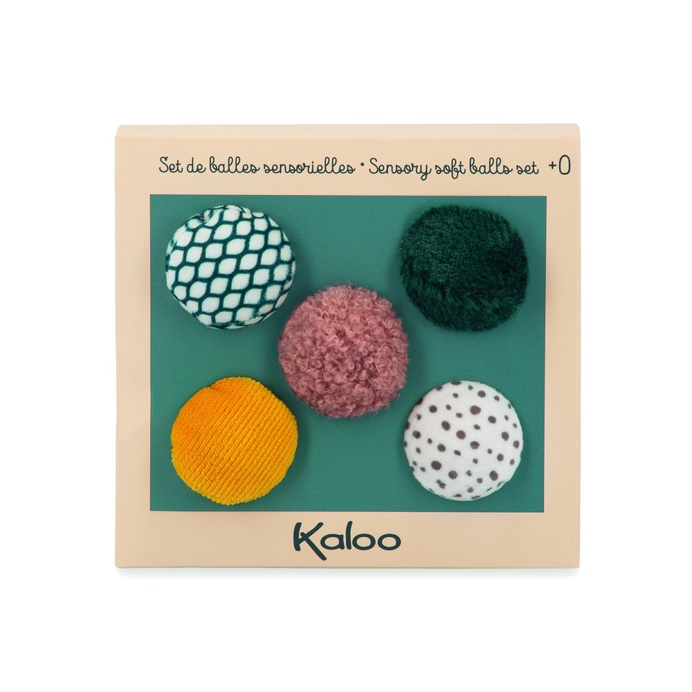 Kaloo - Stimuli - Set of 5 Sensory Balls - Early-Learning Toy - 0 Months + - K971605