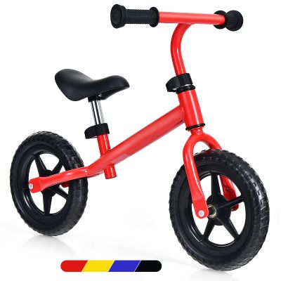 BABY JOY Kids Balance Bike, No Pedal Training Bicycle with Adjustable Handlebar & Seat and Puncture-Proof EVA Tires, Lightweight Beginner Toddler Bike, Ages 30 Months to 5 Years (Red)