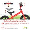 BABY JOY Kids Balance Bike, No Pedal Training Bicycle with Adjustable Handlebar & Seat and Puncture-Proof EVA Tires, Lightweight Beginner Toddler Bike, Ages 30 Months to 5 Years (Red) view 4