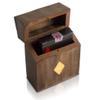 Birthday Gift Ideas Handcrafted Classic Wooden Playing Card Holder Deck Box Storage Case Organizer With Premium Quality 'Ace' Playing Cards Anniversary Housewarming Gift Ideas For Men & Women view 1