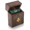 Birthday Gift Ideas Handcrafted Classic Wooden Playing Card Holder Deck Box Storage Case Organizer With Premium Quality 'Ace' Playing Cards Anniversary Housewarming Gift Ideas For Men & Women (Club) view 1