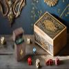 Birthday Gift Ideas Handcrafted Classic Wooden Playing Card Holder Deck Box Storage Case Organizer With Premium Quality 'Ace' Playing Cards Anniversary Housewarming Gift Ideas For Men & Women (Club) view 3