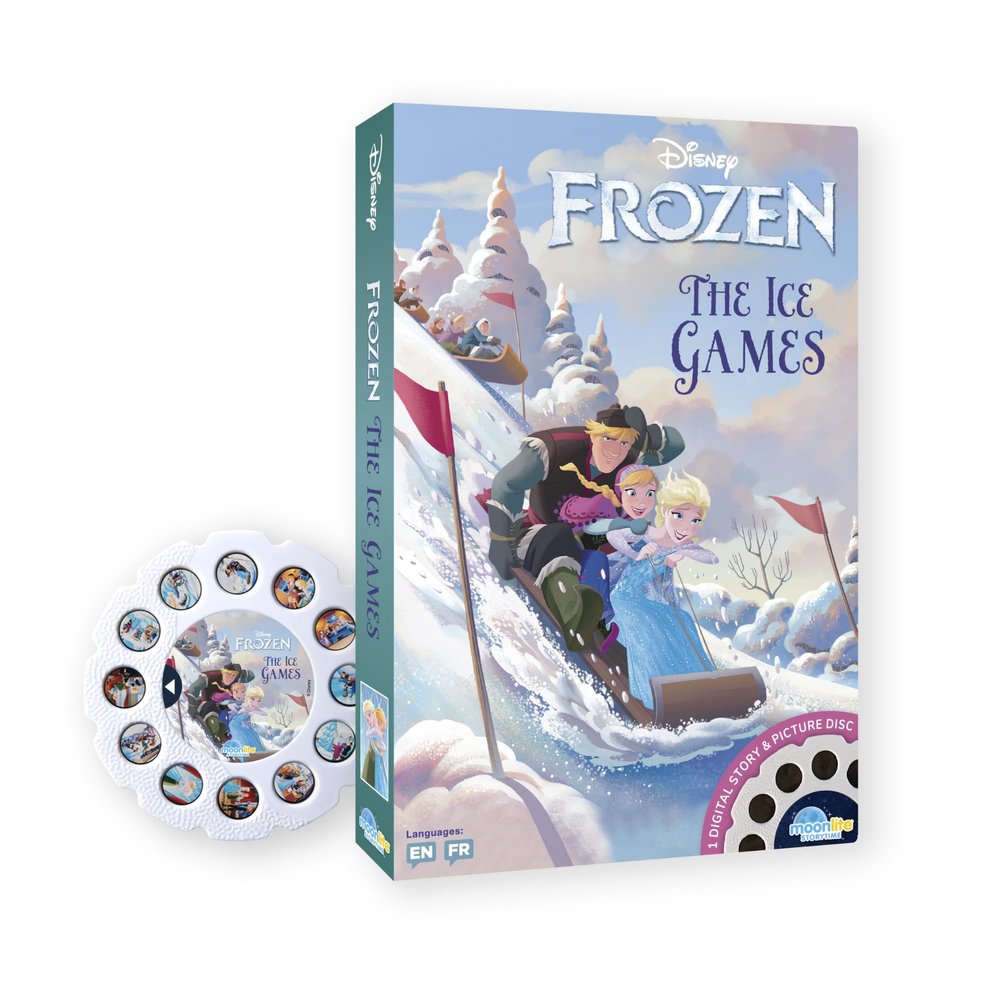 Moonlite Storytime - Disney's Frozen The Ice Games - A Magical Read Together - Projector Sold Separately - Single Disc Pack for Kids & Toddlers - Learning Gifts for Kids Ages 12 Months & Up
