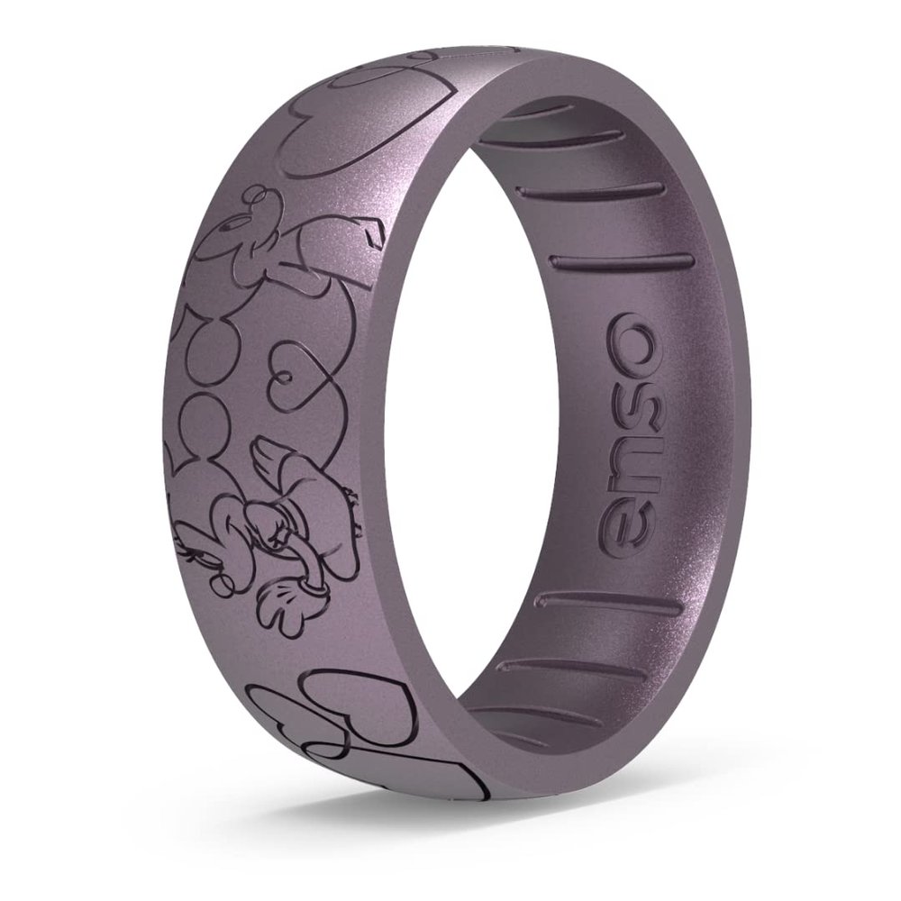 Enso Rings Disney Silicone Ring - Valentine's Day Collection - Disney Sweethearts - Soft Plum - 9
