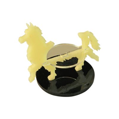 LITKO Llama Character Mount | Alpaca | Role Playing Games | Compatible with Dungeons & Dragons and Pathfinder Games (Ivory, 40mm Circular Base)