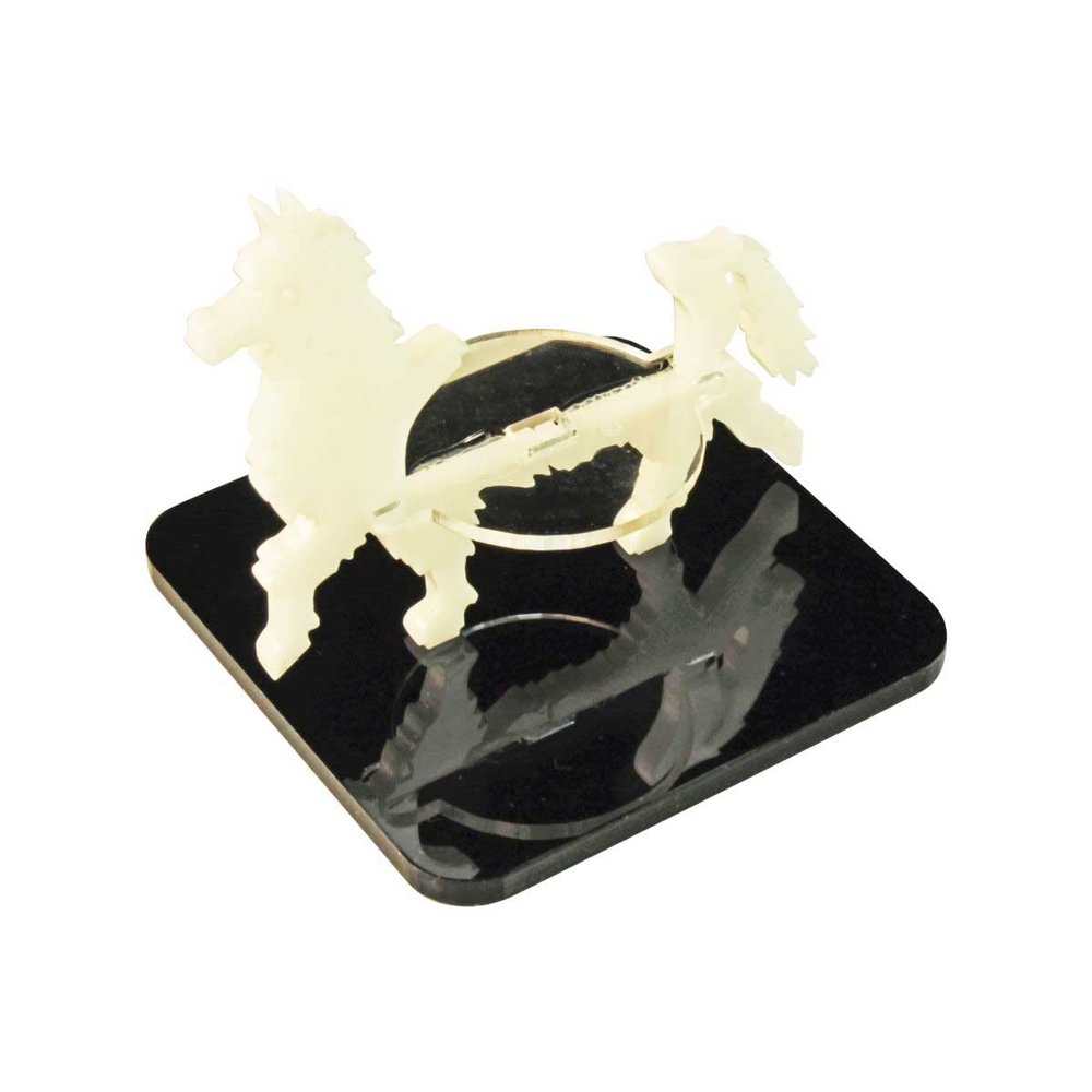 LITKO Llama Character Mount | Alpaca | Role Playing Games | Compatible with Dungeons & Dragons and Pathfinder Games (White, 2-inch Square Base)