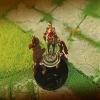 LITKO Llama Character Mount | Alpaca | Role Playing Games | Compatible with Dungeons & Dragons and Pathfinder Games (Brown, 50mm Circular Base) view 2