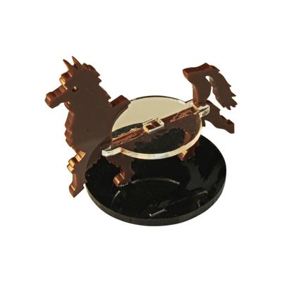 LITKO Llama Character Mount | Alpaca | Role Playing Games | Compatible with Dungeons & Dragons and Pathfinder Games (Brown, 40mm Circular Base)