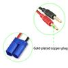 WOODGUILIN EC5 Connector Plug,EC5 Connector Male to 4mm Banana Plugs Battery Charge Lead Adapter with 12AWG 30CM Cable Wire for RC Helicopter Vehicle Toys,Quadcopter Car(2Pack EC5 Banana) view 4
