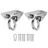304 Stainless Steel Heavy Duty 180Swing Hangers,1000 lb Capacity Suspension Swing Hardware Hooks with 4 Screws for Playground Porch Yoga Hammock Chair Swing Set,2 Pack (Silver) view 1