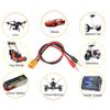 WOODGUILIN XT60 Charging Cable,Connector Plug to 4mm Banana Connector Adapter Charger with 12AWG 30CM Cable Connector,RC Battery Charge for Helicopter Quadcopter Lipo Battery(2 Pack XT60) view 2