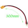 WOODGUILIN XT60 Charging Cable,Connector Plug to 4mm Banana Connector Adapter Charger with 12AWG 30CM Cable Connector,RC Battery Charge for Helicopter Quadcopter Lipo Battery(2 Pack XT60) view 3