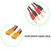 WOODGUILIN XT60 Charging Cable,Connector Plug to 4mm Banana Connector Adapter Charger with 12AWG 30CM Cable Connector,RC Battery Charge for Helicopter Quadcopter Lipo Battery(2 Pack XT60) view 4