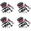 RCmall 4PCS DS3225 25KG Digital Rc Servo, High Torque Waterproof Full Metal Gear RC DS Servo Motor with 25T Servo Arm for Baja Car Robotic Arm 1/8 1/10 1/12 Crawler Truck Boat (Angle 270 Degree) view 1