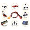 WOODGUILIN XT90 Connector PlugXT90 Connector Male Plug to 4mm Banana Plugs Battery Charge Lead Adapter,with 12AWG 30CM Connector for Lipo Battery Charge (2 Pack XT90) view 2