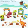 Anpcso Building Blocks for Toddlers 3-5, Dinosaur Toys- Dinosaurs, Car, Build, Learn and Play, Educational Interactive Creative DIY Toy Compatible with All Major Brands, Gift for Kids Boys Girls view 4
