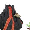 Enjoyin Volcano Dinosaur Playset Including 4 Dinosaurs and 2 Trees Volcano Dinosaur Toys for Kids view 3