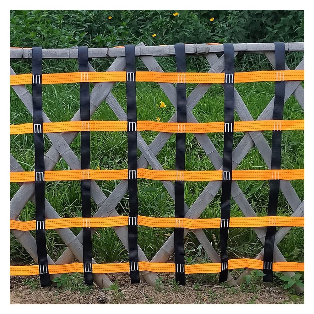 DREAMOSA Cargo Net Climbing,Rope Netting Playground,Rope Bridge for Treehouse Ninja Warrior Training Equipment for Kids Climbing Wall Indoor Ladder for Swing Set Hammock,for Safety Protection
