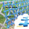 DREAMOSA Climbing Net Web,Climbing Cargo Net for Treehouse,Ninja Line Accessories Rope Netting Playground Indoor Jungle Gym Hammock Safety Fence Protection Nets,Swing Set for Kids&Adults,Blue view 2