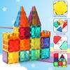 OugerToy 104PCS Magnetic Building Tiles, STEM Educational Stacking Blocks, Construction Toys for Kids Ages 3-9, Creative Toddler Boy Girl Christmas Birthday Gift view 3
