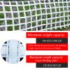 DREAMOSA Climbing Cargo Net White,Ninja Net,Playground Heavy Duty Swing Set Polyester Rope Ladder for Jungle Gyms Obstacle Course Training Climbing Net Netting Nets,for Outdoor Treehouse,White view 3