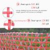 DREAMOSA Climbing Cargo Net,Playground Cargo Net for Ninja Warrior Obstacle Course,Indoor Jungle Gym,Rope Ladder,Outdoor Climbing Wall Structure,Treehouse Accessories,Swingset,Training Equipment,Red view 3