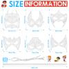 Sosation 36 Pcs Color Your Own Hero Masks DIY Blank Paper Masks with Ropes for Kids Birthday Party Graffiti Craft(Cool Style) view 2